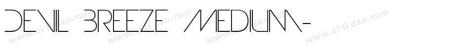 Devil Breeze Medium字体转换